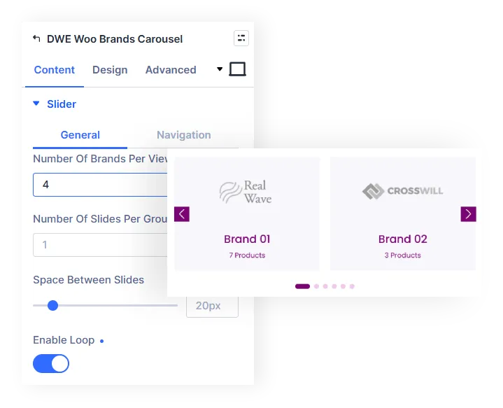 dwe-woo-brand-carousel-setting WooCommerce brands carousel